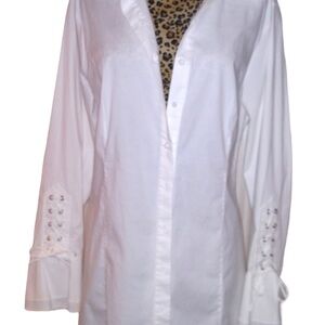 Zelda white tunic corset top
